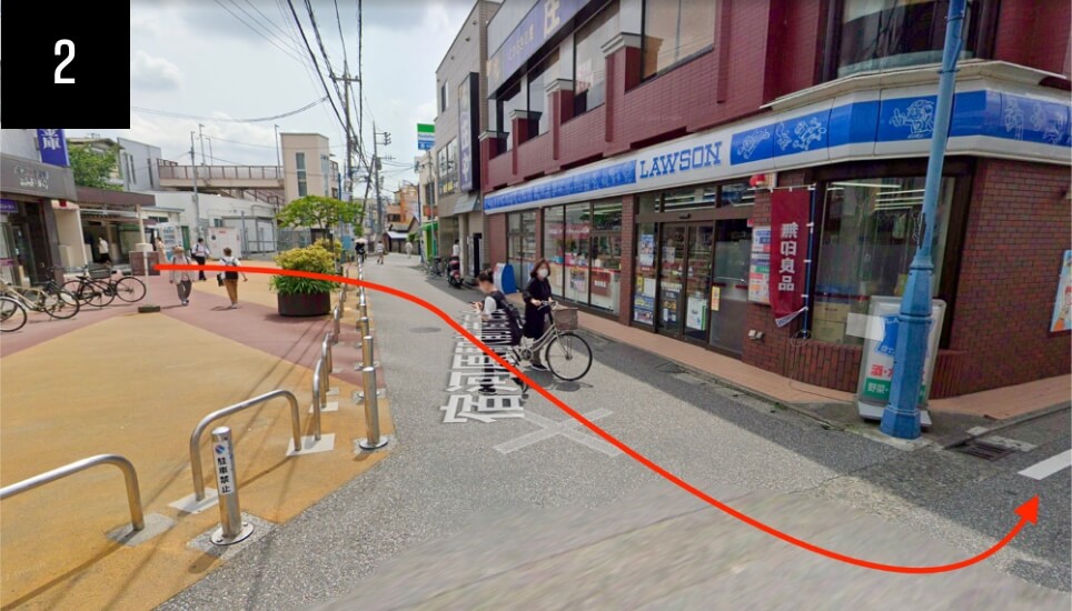 スタジオまでの道順